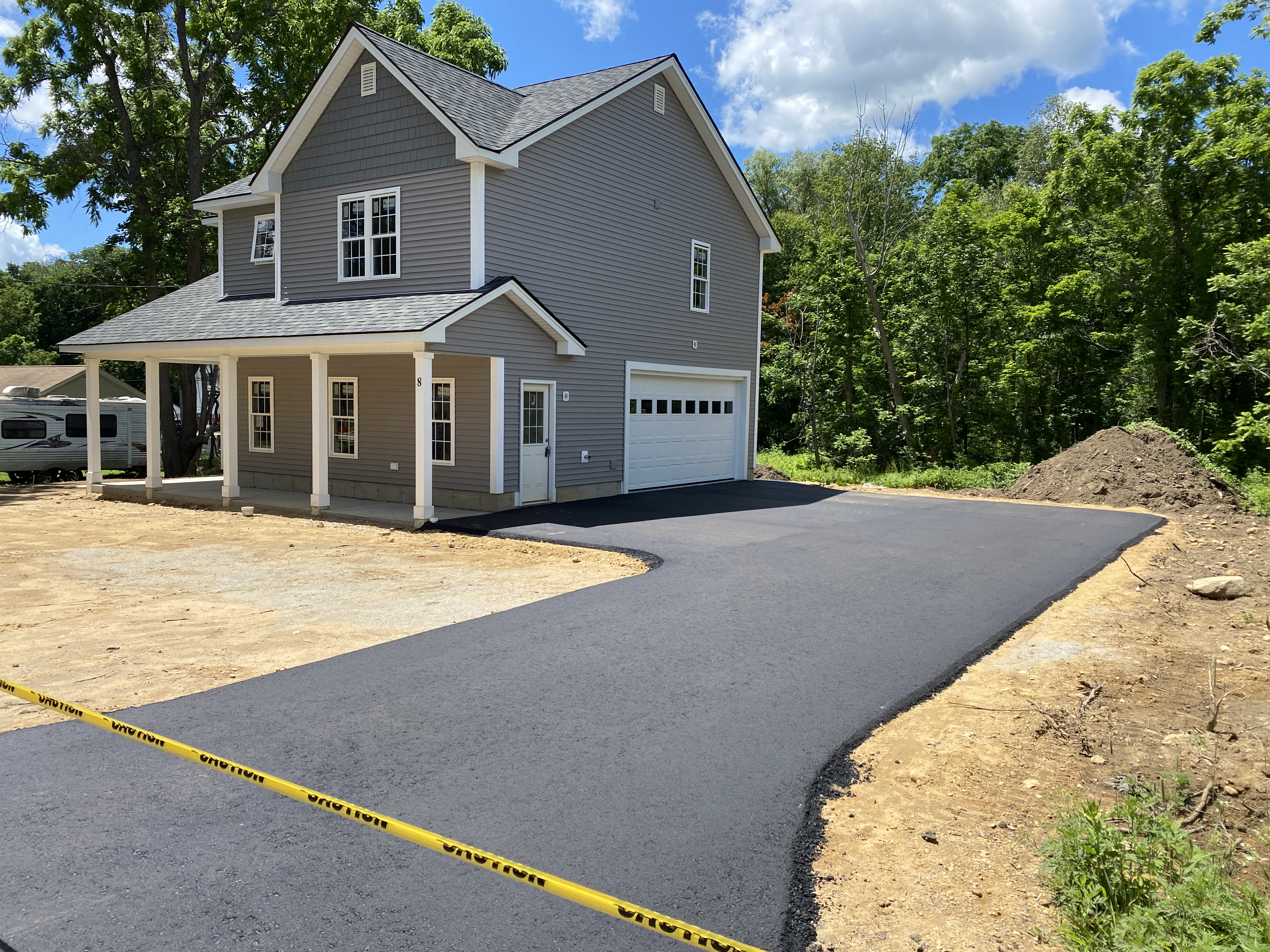 New driveway in Spencer, MA